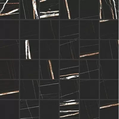 Casa Dolce Casa Stones and More 2.0 756685 Sahara Noir Matte Mosaico 5x5 30x30