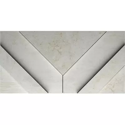 Apavisa Cast Iron 8431940276453 White Natural Decor Ramp 29.75x59.55