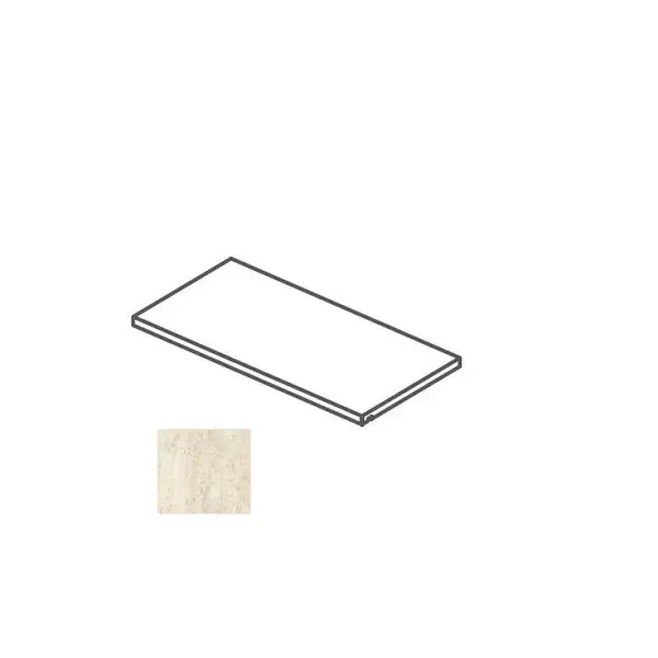 Impronta italgraniti I Travertini TR01SG2 Gocciolatoio Costa Lucida Bianco Vein Cut 20x120
