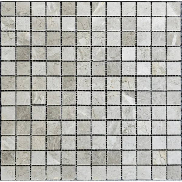 Pixel mosaic Каменная PIX 330 Tundra Grey Полированая 30,5x30,5