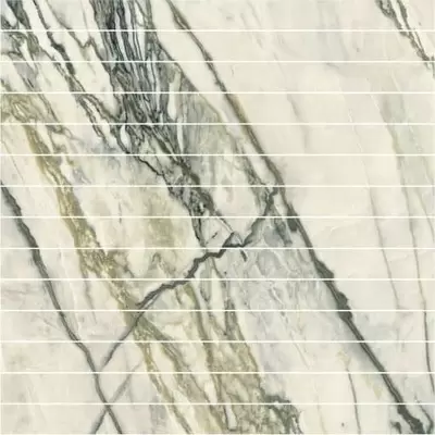 Flaviker PI.SA Supreme Treasure PF60008902 Mosaic Sticks Calacatta Emerald Lux 30x30