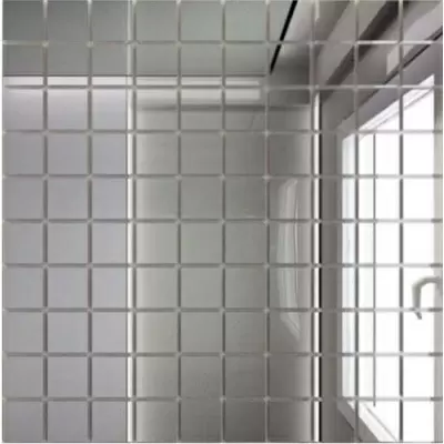 ДСТ Зеркальная плитка Серебро С25 25x25