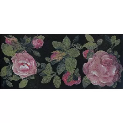 Bisazza Decori 10 06001318VL Springrose Nero A 129.1x290.5