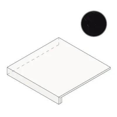 Atlas Concorde Russia Empire 620070002111 Calacatta Black Scalino Angolare Sx 33x60