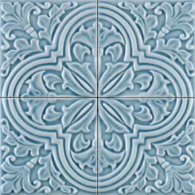 Ceramiche Grazia Formelle ALGA6 Algarve Cielo Craquele 13x13