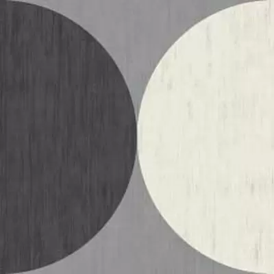 Ornamenta Gone Half Moon Greyscale 20x20