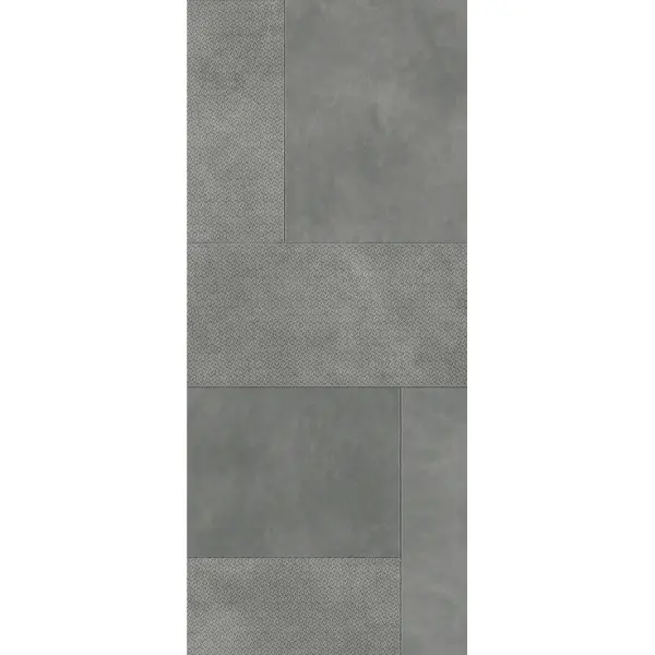 Tonino Lamborghini Korium 167425 Grey Square Sign B 120x280 - керамическая плитка и керамогранит