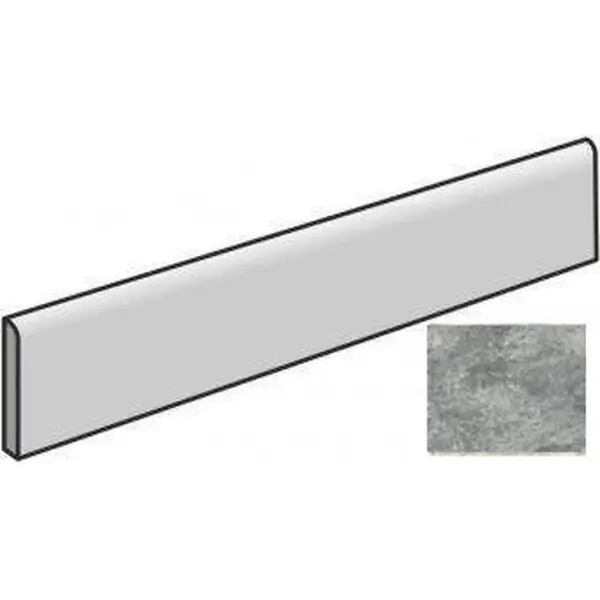 Atlas Concorde Russia Forte Dei Marmi Quark 610130007541 Persian Grey Battiscopa Matt 7,2x60