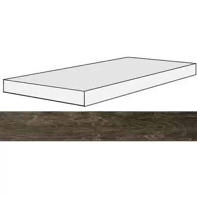Rex Ceramiche Planches 756111 Choco Angolo Gradino SX 40x120