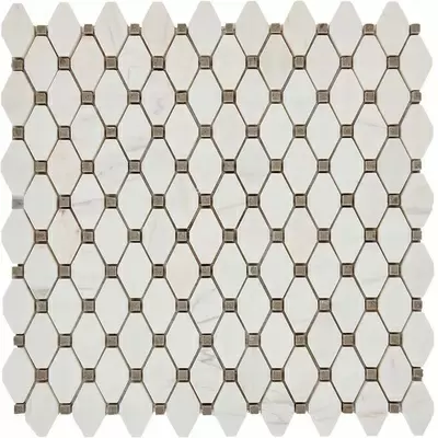 Pixel mosaic Каменная PIX284 Bianco Dolomite 30,5x34,2