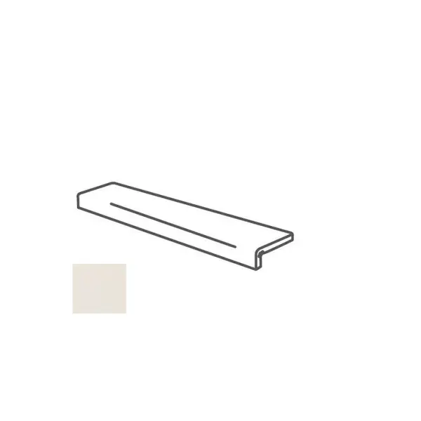Impronta italgraniti Nuances NU0195I Elemento L Incollato Bianco 16,5x60