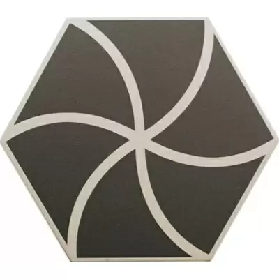 DNA Tiles Fancy 127011 Waves Graphite 20x23