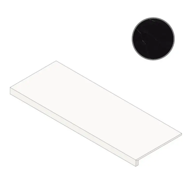 Atlas Concorde Russia Empire 620070002118 Calacatta Black Scalino Frontale 33x80