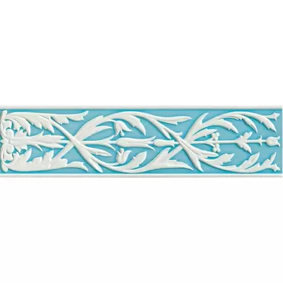 Ceramiche Grazia Ermideco HER99 Ermitage Decorato Bianco Pavone Matt 20x80