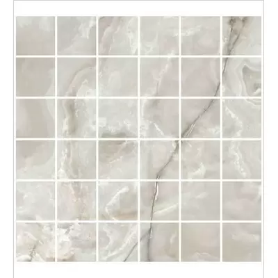 Casa Dolce Casa Onyx&amp;More 767648 Silver Onyx Satin Mos 5x5 30x30