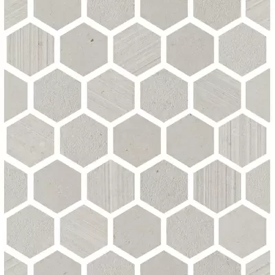 Impronta italgraniti Silver Grain SI03MESM Grey Mosaico Esagonetta Mix 30x31