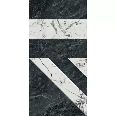 Kerama Marazzi Бьянко Неро SG565402R Белый Черный 60x119.5