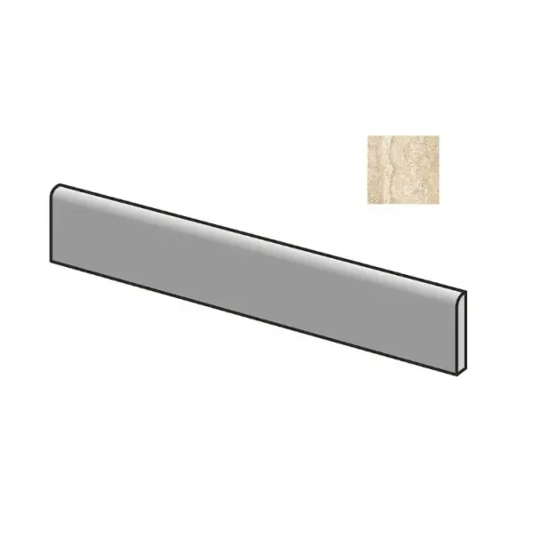 Sant Agostino Via Appia CSABAVCB60 Battiscopa Appia Vein Cut Beige 7,3x60