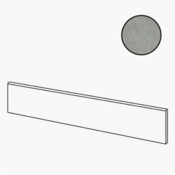 Cerim Ceramiche Timeless 747257 Amani Grey Luc Battiscopa 4,6x60