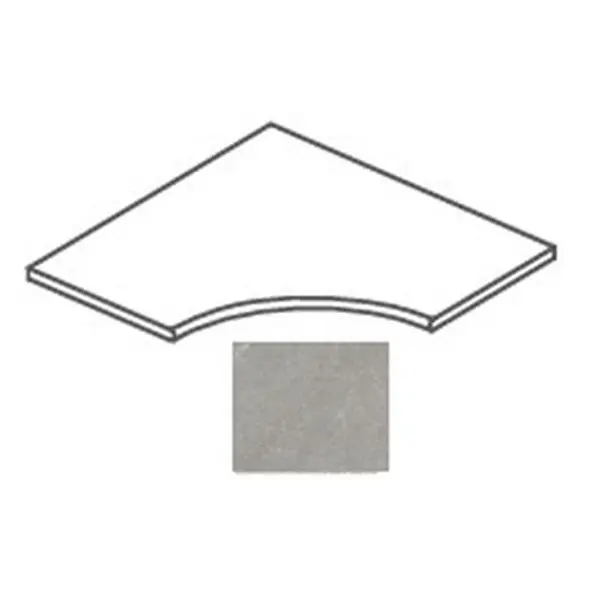 Impronta italgraniti Shale SL03AP6S Greige Angolare Curvilineo Costa Lucida 20mm 60x60