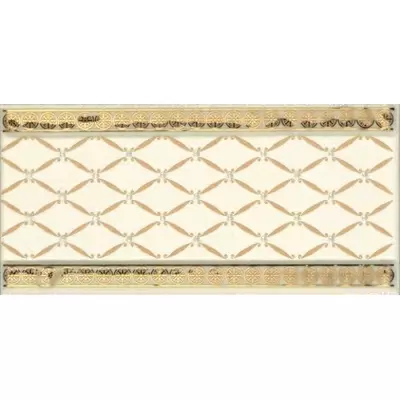 Almera Ceramica Noblesse Cenefa Delis Marfil Gold 20x10