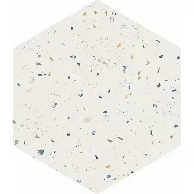 DNA Tiles Terrazzo White Colours 32x36.8