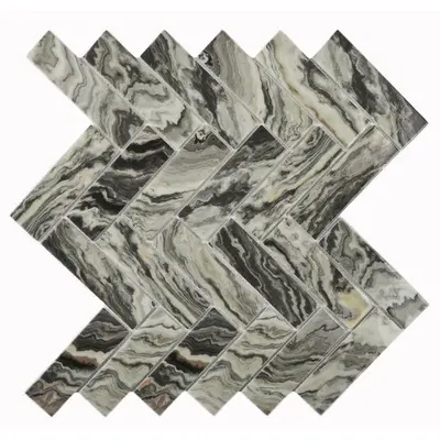 Bonaparte Мозаика стеклянная Hadar Grey 26,8x28,6