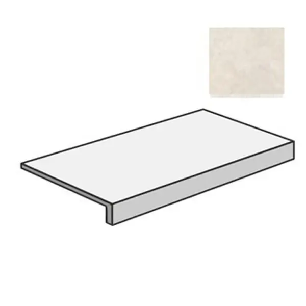 Flaviker PI.SA Double 0014914 Gradone Top Plain Beige Nat 32x120