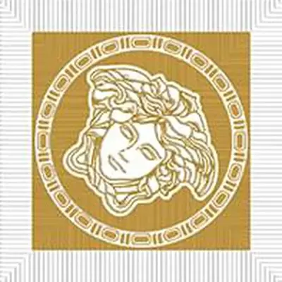 Versace Meteorite 47122 Tozzetto Medusa Naturale Bianco/Oro 9,8x9,8