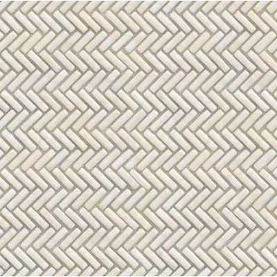 Stone China Mosaic White Beige Nat Rectangle 29.6x30