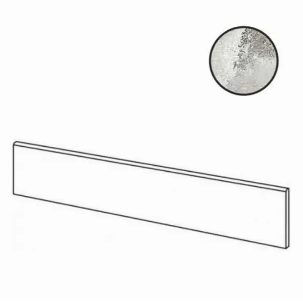 Cerim Ceramiche Rock salt of cerim 766783 Danish Smoke Nat Battiscopa 4,6x60