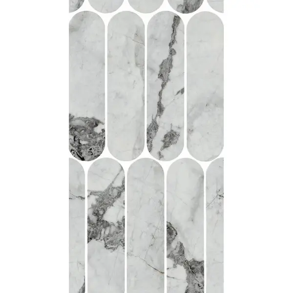 Impronta italgraniti Charm Experience CH04MOVL Invisible Grey Ovale Lap 19,5x37