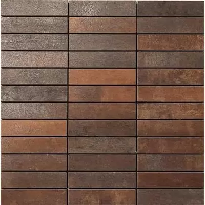 Apavisa Metal 8431940076213 Policrom Lappato Mosaic 2.5x10 29.75x29.75