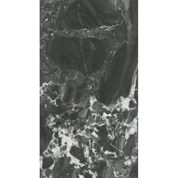 Kerama Marazzi Риальто 48007R Чёрная Глянцевая Обрезная 40x80