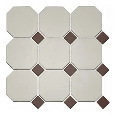 TopCer Field Material 4416OCT20 White Brown 30x30