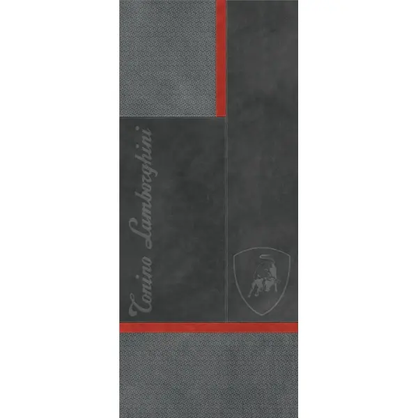 Tonino Lamborghini Korium 167552 Anthracite Red Square Logo 120x280 - керамическая плитка и керамогранит