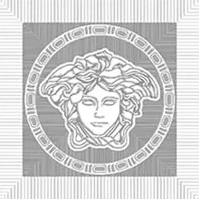 Versace Meteorite 47133 Firma Medusa Naturale Bianco/Platino 9,8x9,8