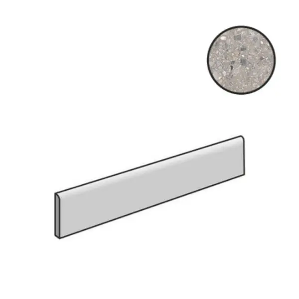 Cerim Ceramiche Match Up 772261 Ceppo Earl Grey Mix Comfort Battiscopa 4,6x60