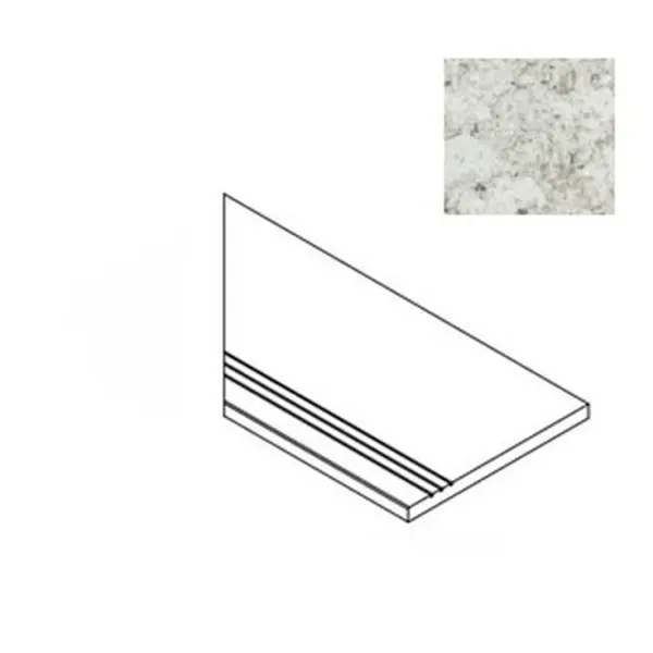 Atlas Concorde Russia Forte Dei Marmi Quark 620090001121 Brazilian White Bordo Round Sx 30x60
