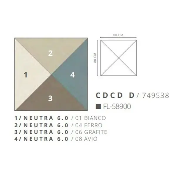 Casa Dolce Casa Magnum Decori 749538 CDCD/D 6mm 80x80