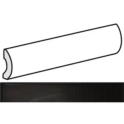 Equipe Fragments 23913 Pencil Bullnose Anthracite Matt 3x20