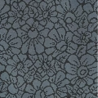 Bisazza Decori 10 06001577VL Graphic Flowers Black 129.1x129.1