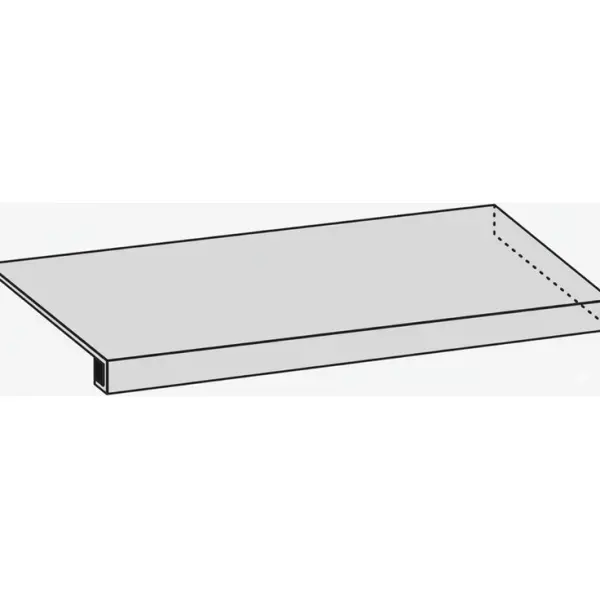 Italon Magma (Магма) 620070003017 X2 Сильвер Правый 33x120 - керамическая плитка и керамогранит