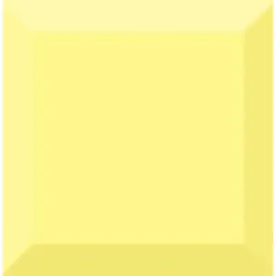 Absolut Keramika Monocolor Biselado Amarillo Brillo 10x10