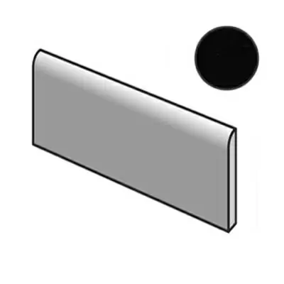Equipe Masia 21609 Bullnose Negro Brillo 7.5x15