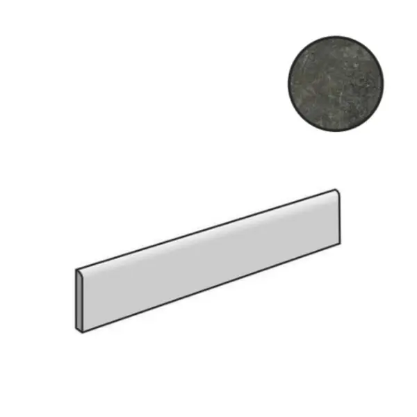 Cerim Ceramiche Artifact 760918 Worked Charcoal 4,6x60
