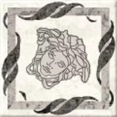 Versace Palace Gold 118415 Angolo Foglia White/Black 9.8x9.8