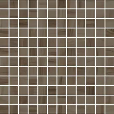 Monocibec Ceramiche Charm 108386 Brown Mosaico 2.5x2.5 Su Rete 30x30