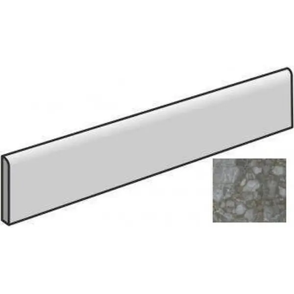 Atlas Concorde Russia Forte Dei Marmi Quark 610130007530 Ceppo Apuano Quartz Battiscopa Matt 7,2x80