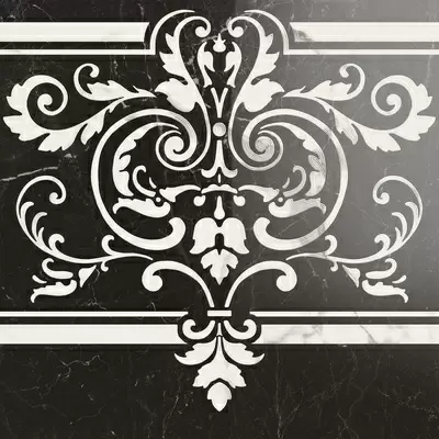 Panaria Eternity PGWENF2 Fascia Classic Lux Marquina Black-Statuario White 60x60